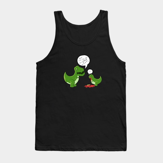 funny trex did you eat the last unicorn Tank Top by A Comic Wizard